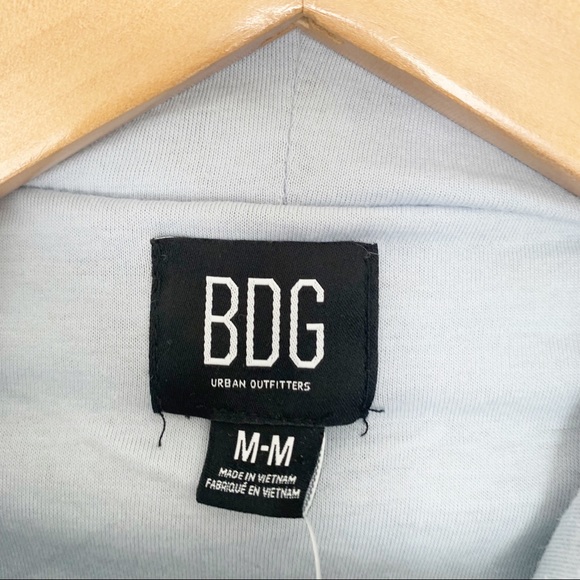 BDG Hooded Cropped Teddy Jacket Size Medium - Picture 5 of 9